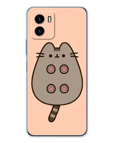 Чехол для Vivo Y19s Pro с картинкой «Пушин пузиком кверху»