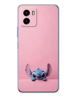 Чехол для Vivo Y19s Pro с картинкой «Stitch выглядывает»