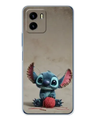 Чохол для Vivo Y19s Pro з картинкою «Стіч на чоричневому фоні»
