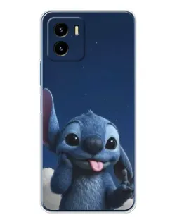 Чехол для Vivo Y19s Pro с картинкой «Стич в облаках»