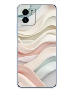 Чехол для Vivo Y19s Pro с картинкой «Пастельные нежные волны»