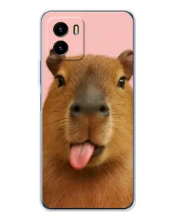 Чехол для Vivo Y19s Pro с картинкой «Капибара с языком» Чехол для Vivo Y19s Pro с картинкой «Капибара с языком»