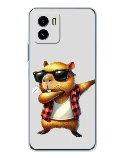 Чехол для Vivo Y19s Pro с картинкой «Капибара рэпер даб» Чехол для Vivo Y19s Pro с картинкой «Капибара рэпер даб»
