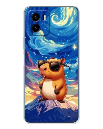 Чехол для Vivo Y19s Pro с картинкой «Капибара Ван Гога»