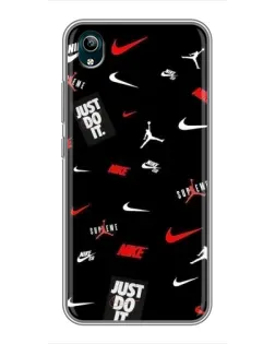 Чехол для Vivo Y1s с картинкой «Nike Mix Pattern»