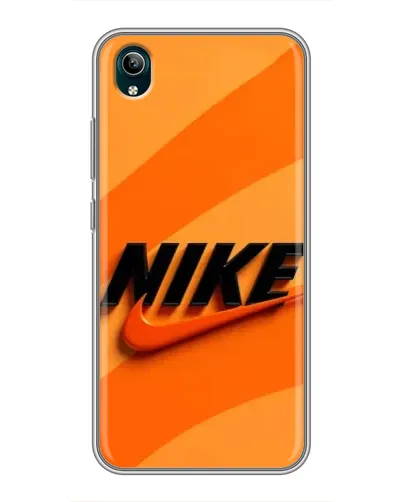 Чехол для Vivo Y1s с картинкой «Оранжевый драйв Nike»