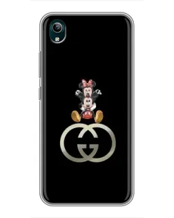 Чехол для Vivo Y1s с картинкой «Минни Маус на лого»