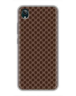 Чехол для Vivo Y1s с картинкой «Gucci — шоколадная сетка»