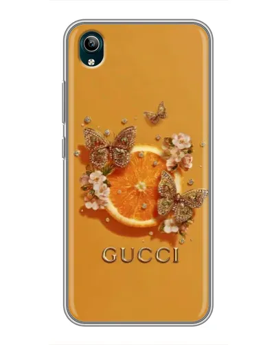 Чехол для Vivo Y1s с картинкой «Gucci — золотые бабочки» Чехол для Vivo Y1s с картинкой «Gucci — золотые бабочки»
