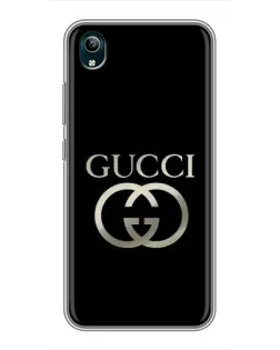 Чехол для Vivo Y1s с картинкой «Gucci — золото на черном»