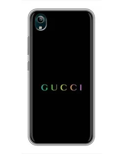 Чехол для Vivo Y1s с картинкой «Gucci — неоновый минимализм»