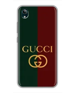 Чехол для Vivo Y1s с картинкой «Gucci — темно-зеленый градиент»