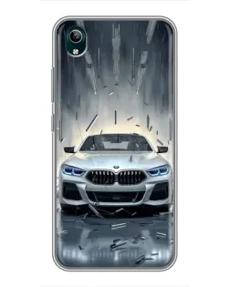Чехол для Vivo Y1s с картинкой «BMW в свете фар»