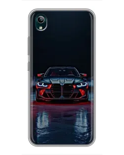 Чехол для Vivo Y1s с картинкой «BMW на мокрой дороге»
