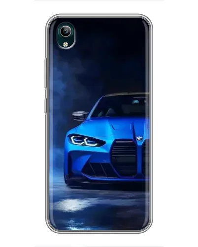 Чехол для Vivo Y1s с картинкой «Голубая BMW M4» Чехол для Vivo Y1s с картинкой «Голубая BMW M4»