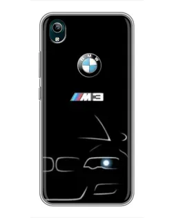 Чехол для Vivo Y1s с картинкой «Минималистичный принт BMW M3»