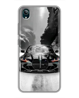 Чехол для Vivo Y1s с картинкой «BMW — акварельный дрифт»