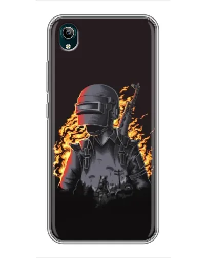 Чохол для Vivo Y1s з картинкою «PUBG — вогняний силует» Чохол для Vivo Y1s з картинкою «PUBG — вогняний силует»