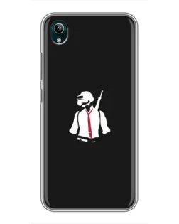 Чохол для Vivo Y1s з картинкою «PUBG — силует воїна»