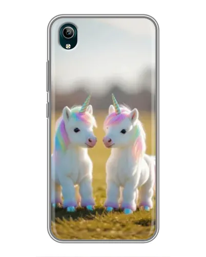 Чехол для Vivo Y1s с картинкой «Пара единорогов» Чехол для Vivo Y1s с картинкой «Пара единорогов»