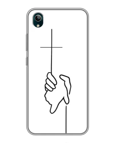 Чехол для Vivo Y1s с картинкой «Рука держит»
