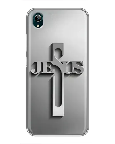 Чохол для Vivo Y1s з картинкою «Металевий хрест Jesus» Чохол для Vivo Y1s з картинкою «Металевий хрест Jesus»