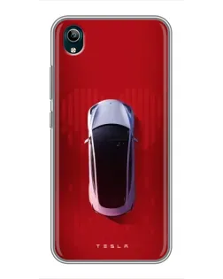 Чехол для Vivo Y1s с картинкой «Tesla Top View»