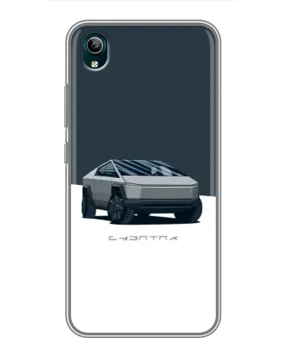 Чехол для Vivo Y1s с картинкой «Серебристый Cybertruck Tesla» Чехол для Vivo Y1s с картинкой «Серебристый Cybertruck Tesla»