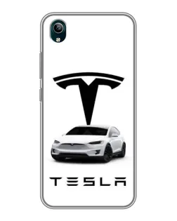 Чехол для Vivo Y1s с картинкой «Tesla White Style»