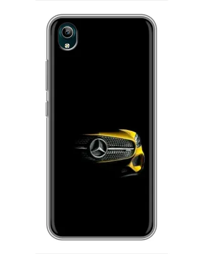 Чехол для Vivo Y1s с картинкой «Mercedes — ретро стиль»