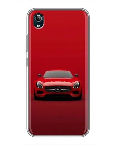 Чехол для Vivo Y1s с картинкой «Красный Mercedes AMG»