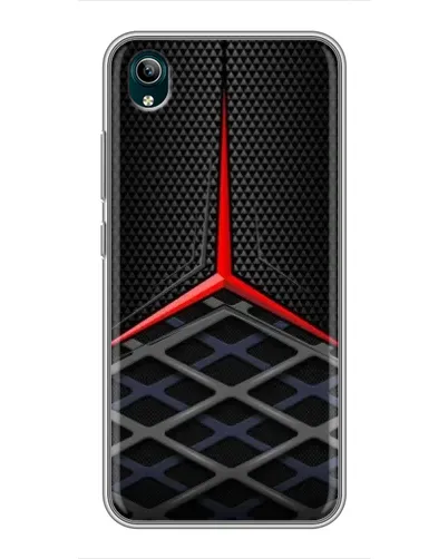 Чехол для Vivo Y1s с картинкой «Mercedes Carbon Grid»