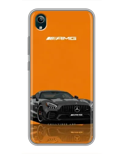 Чехол для Vivo Y1s с картинкой «Оранжевый Mercedes AMG»