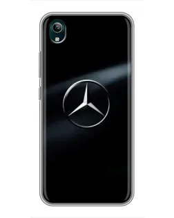 Чохол для Vivo Y1s з картинкою «Mercedes на металі»