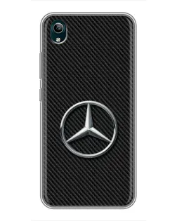 Чохол для Vivo Y1s з картинкою «Карбоновий Mercedes стиль»