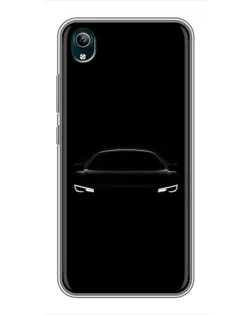 Чехол для Vivo Y1s с картинкой «Взгляд Audi в темноте»