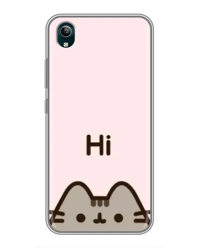Чехол для Vivo Y1s с картинкой «Пушин говорит Hi»