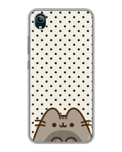 Чехол для Vivo Y1s с картинкой «Пушин в горошек»