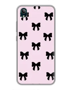 Чехол для Vivo Y1s с картинкой «Черные банты Coquette»