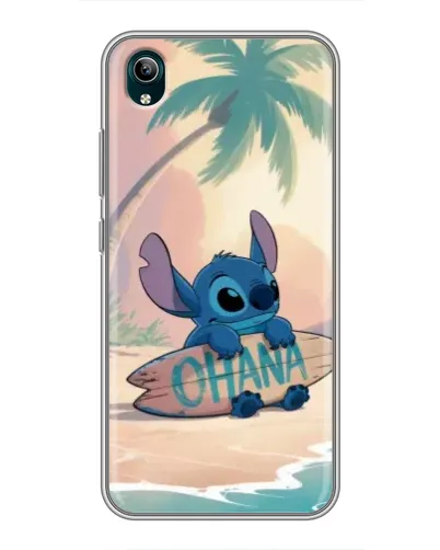 Чехол для Vivo Y1s с картинкой «Стич на серфе»