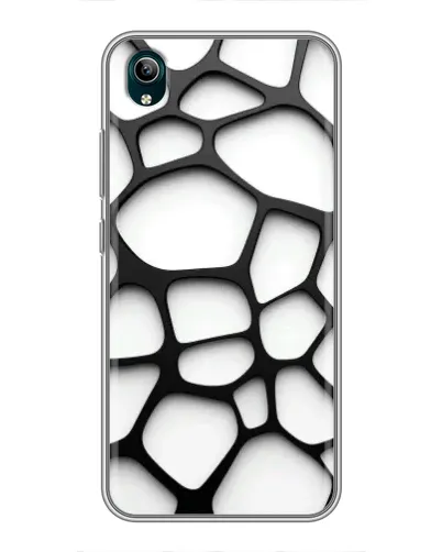 Чехол для Vivo Y1s с картинкой «Белая объемная сетка» Чехол для Vivo Y1s с картинкой «Белая объемная сетка»