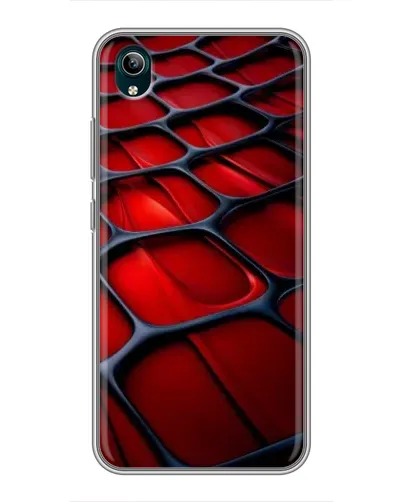Чехол для Vivo Y1s с картинкой «Красная глянцевая сетка» Чехол для Vivo Y1s с картинкой «Красная глянцевая сетка»