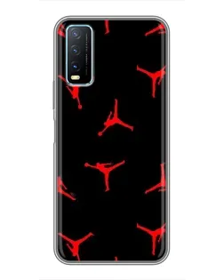 Чехол для Vivo Y20 с картинкой «Jordan Red Pattern» Чехол для Vivo Y20 с картинкой «Jordan Red Pattern»