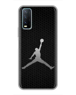 Чехол для Vivo Y20 с картинкой «Jordan Dark Carbon»