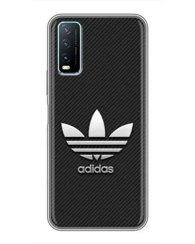Чехол для Vivo Y20 с картинкой «Adidas Карбоновая текстура» Чехол для Vivo Y20 с картинкой «Adidas Карбоновая текстура»