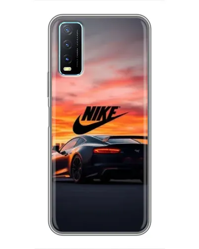 Чехол для Vivo Y20 с картинкой «Nike и суперкар»