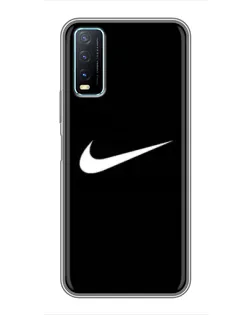 Чехол для Vivo Y20 с картинкой «Минималистический Найк»