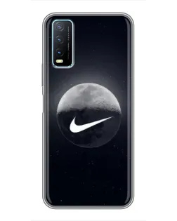 Чехол для Vivo Y20 с картинкой «Nike в стиле граффити»