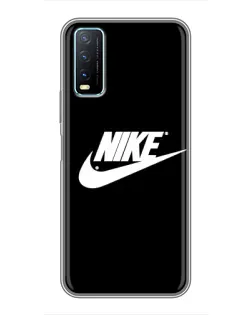Чехол для Vivo Y20 с картинкой «Мазки краски Nike»