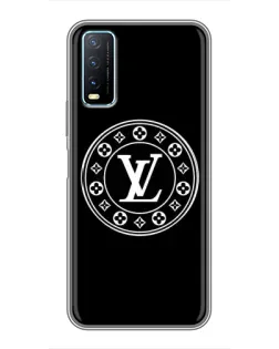Чехол для Vivo Y20 с картинкой «LV — печать стиля»